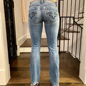 Low Rise Boot Cut Jeans